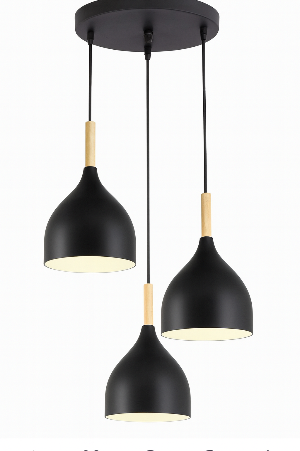 Lámpara colgante de 3 copas