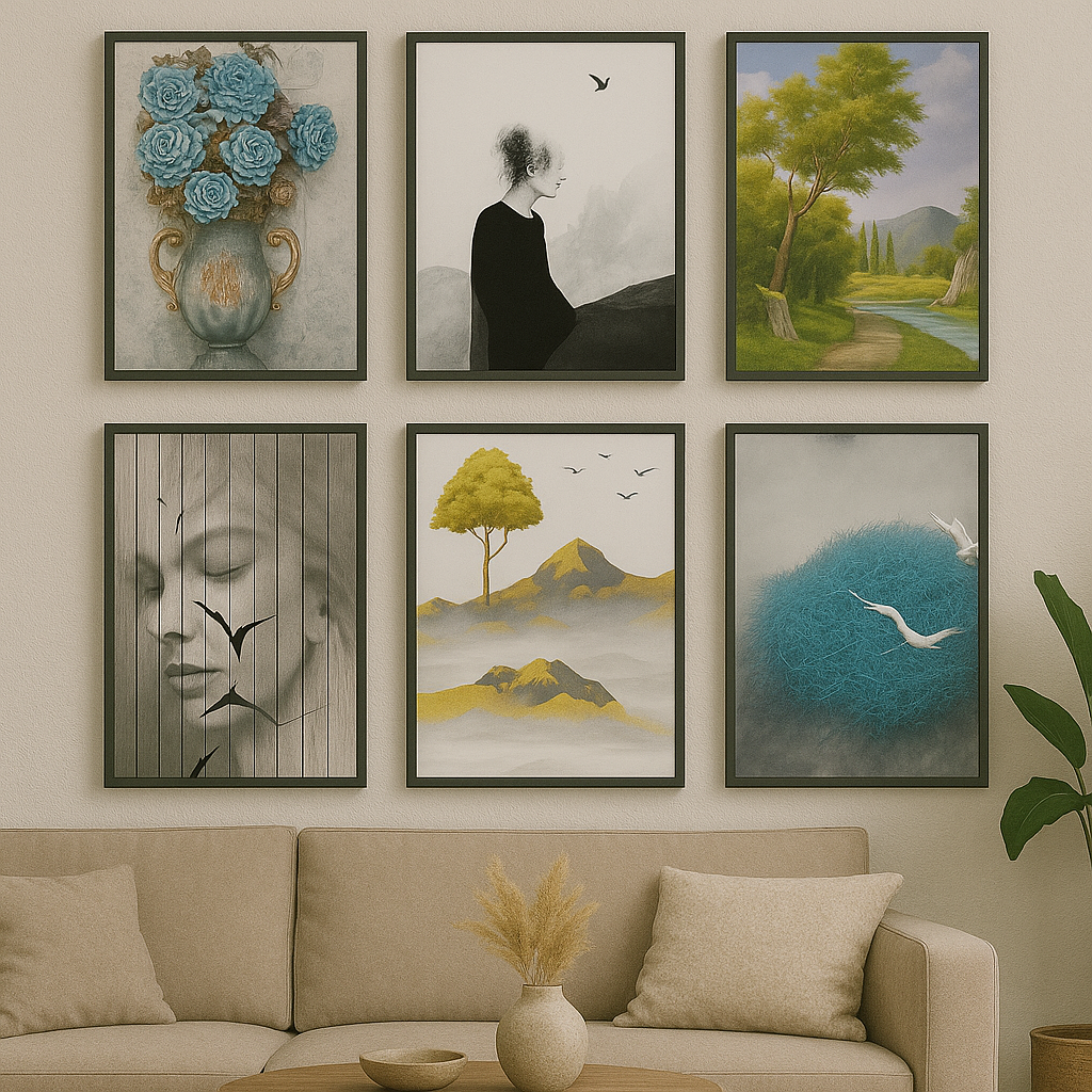 Cuadro decorativo 60×90 cm, diseño moderno y elegante para decoración de interiores