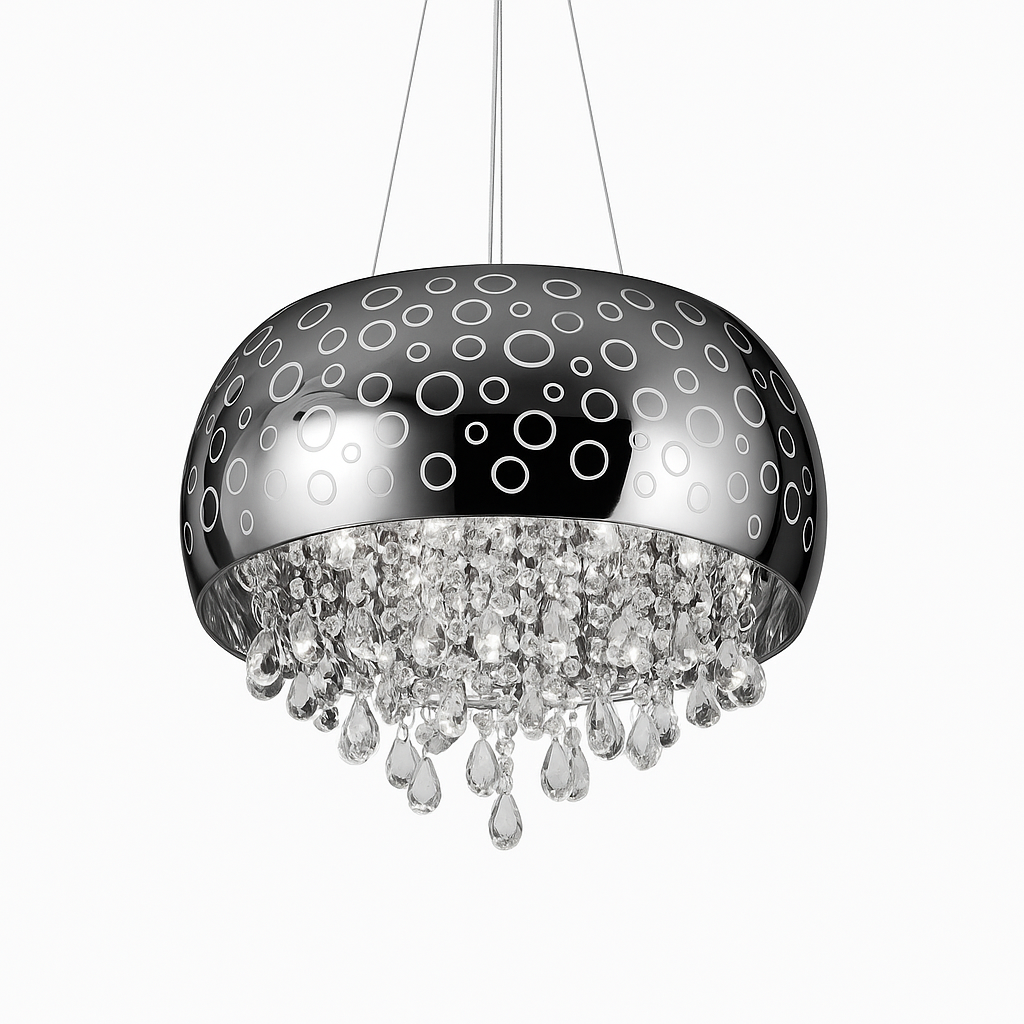 Lámpara Colgante LED de Cristal