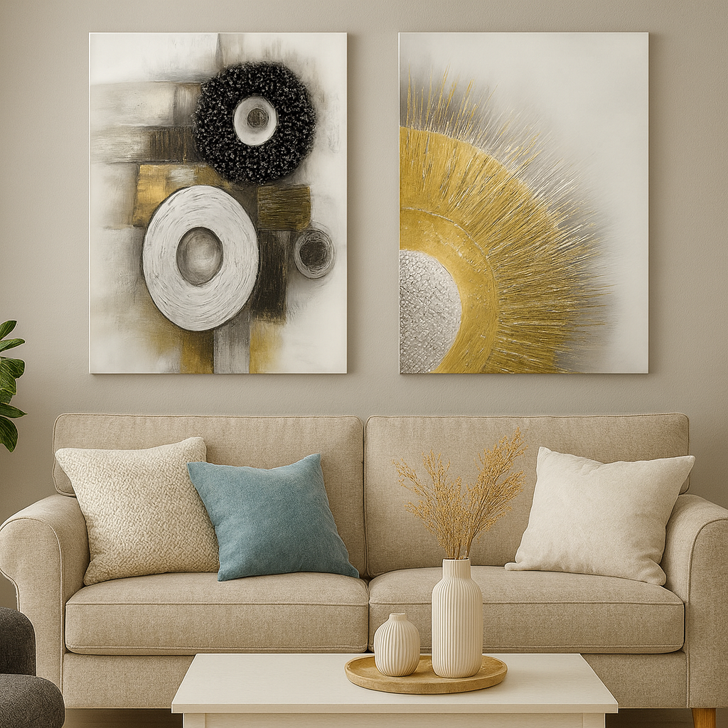 Cuadro decorativo modelo 100×100 cm, diseño moderno para decoración de interiores