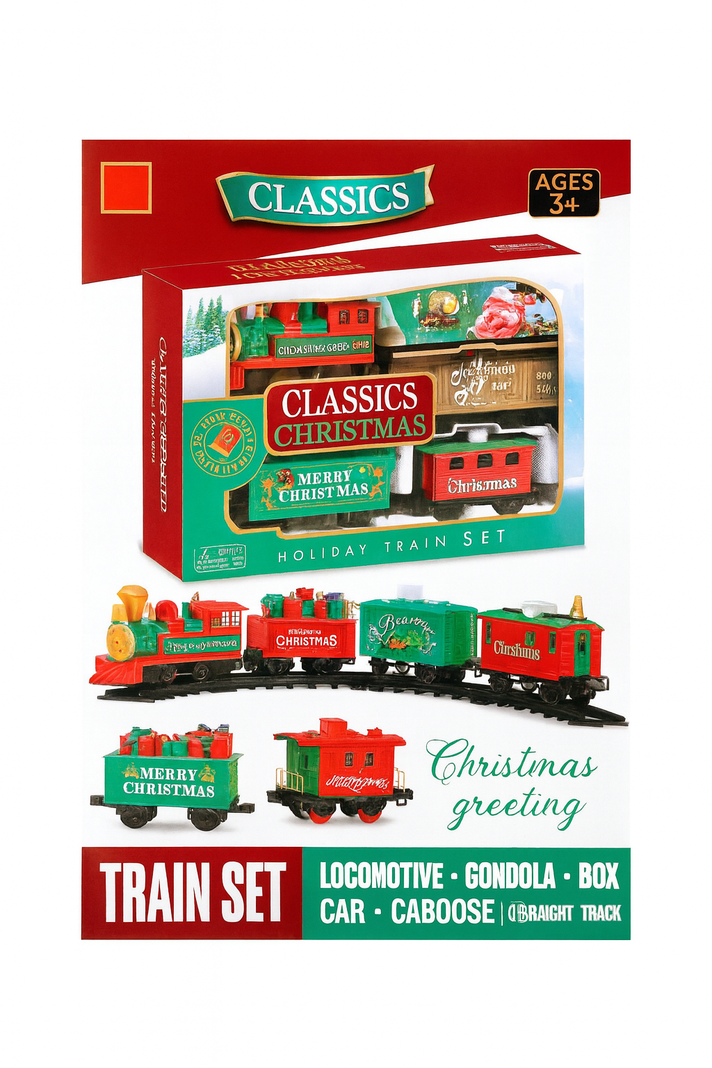 Tren navideño eléctrico 3