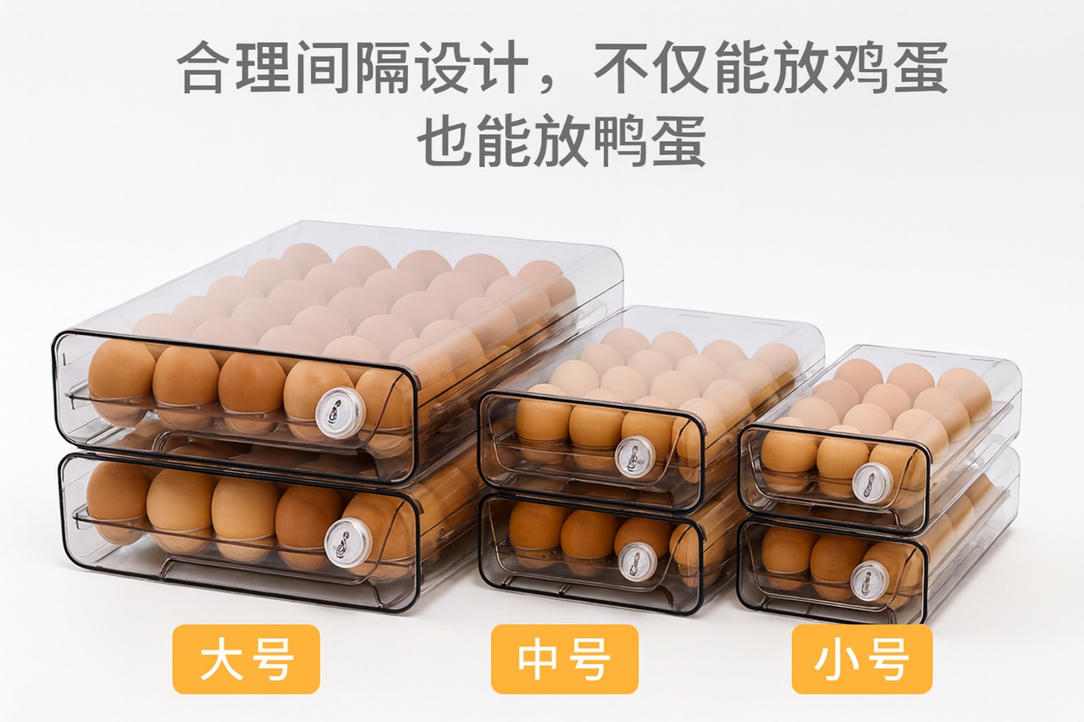 Caja Organizadora de Huevos con Temporizador– Transparente | 25×14×20cm