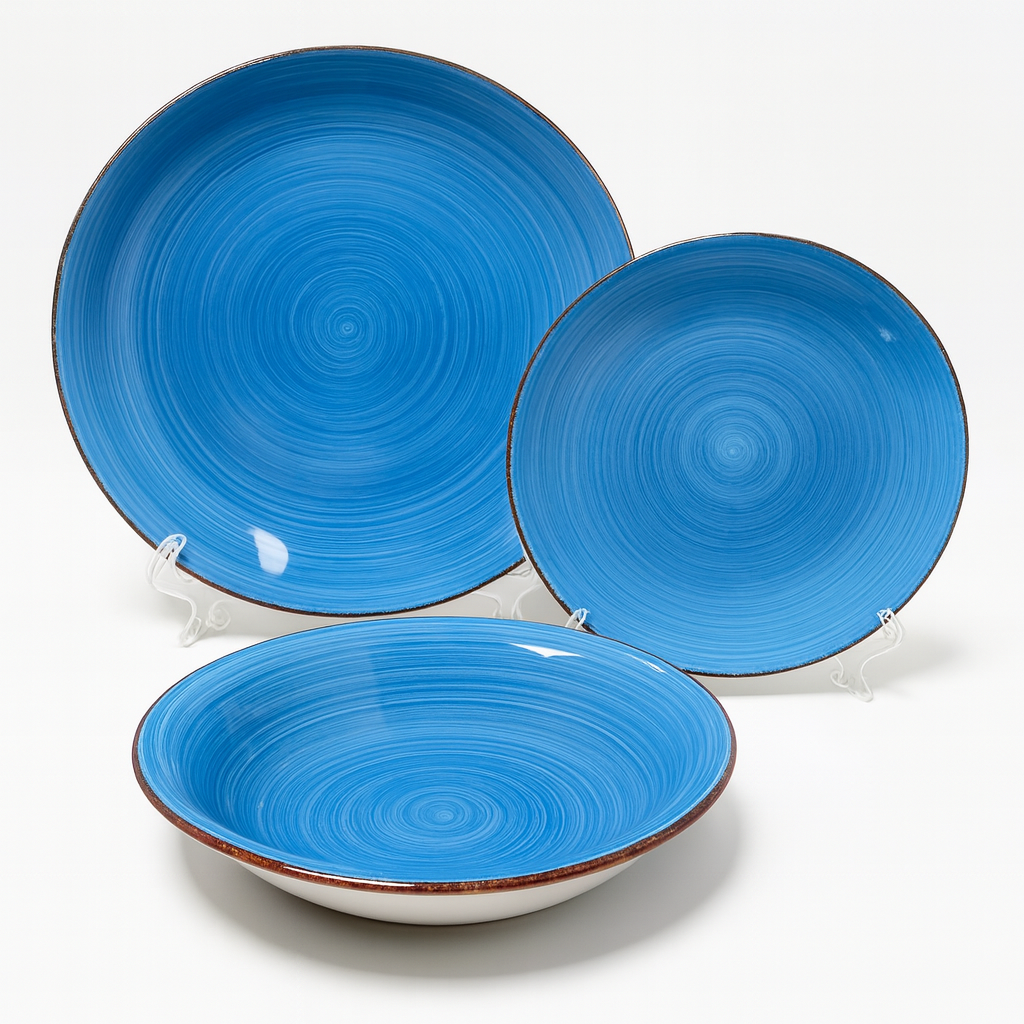 Set de plato y cuenco de ceramica variedad