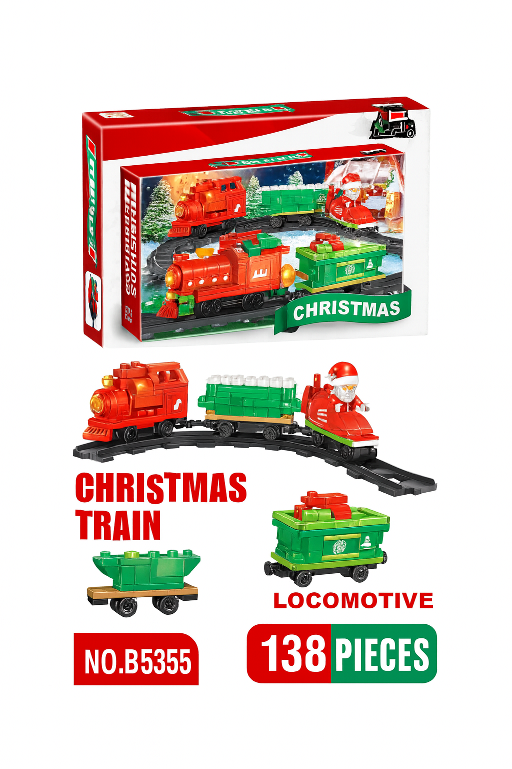 Tren navideño eléctrico 2