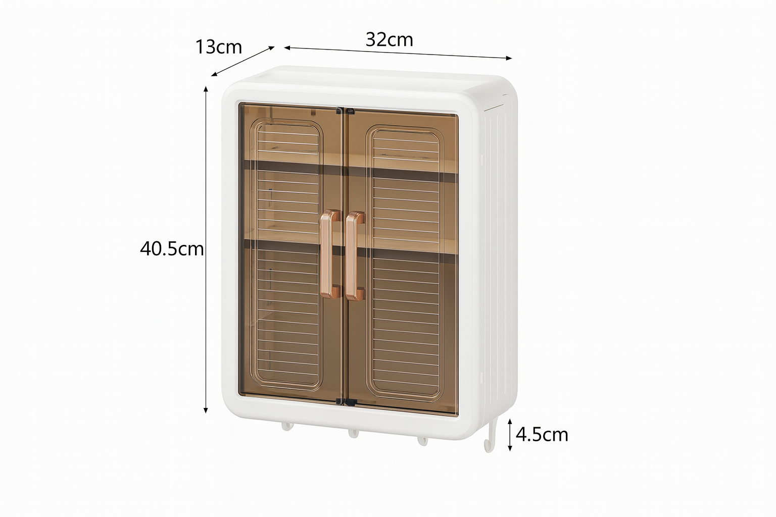 Gabinete de plástico para almacenamiento.