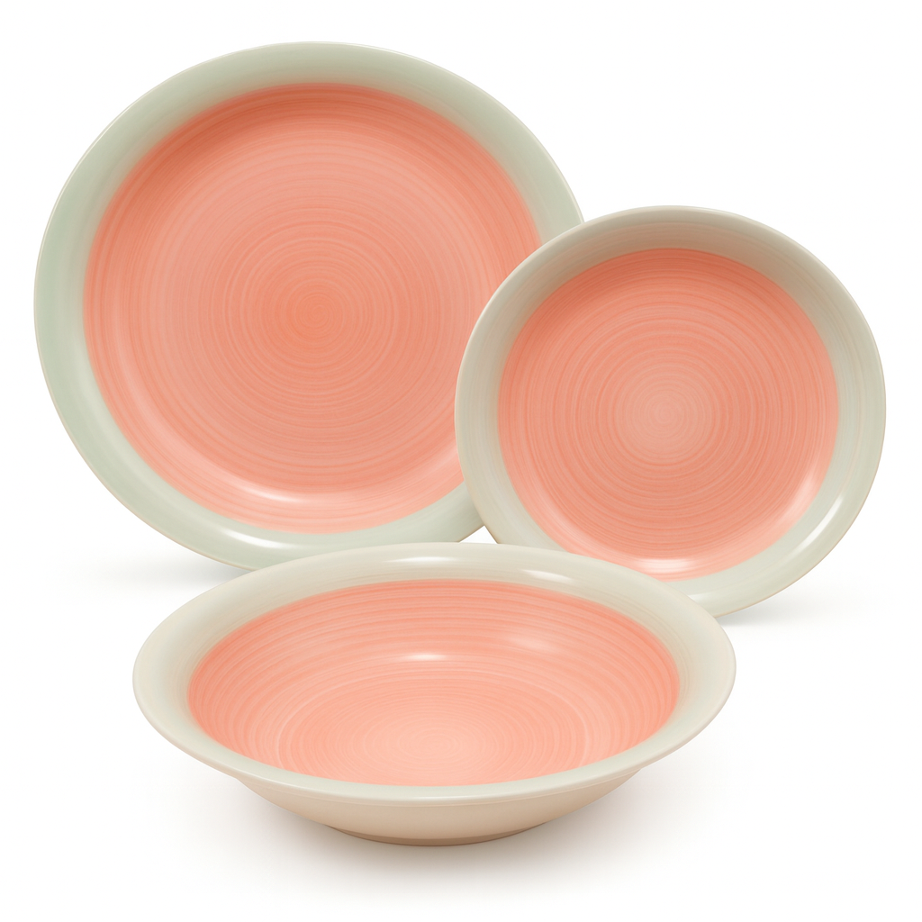 Set de plato y cuenco de ceramica variedad