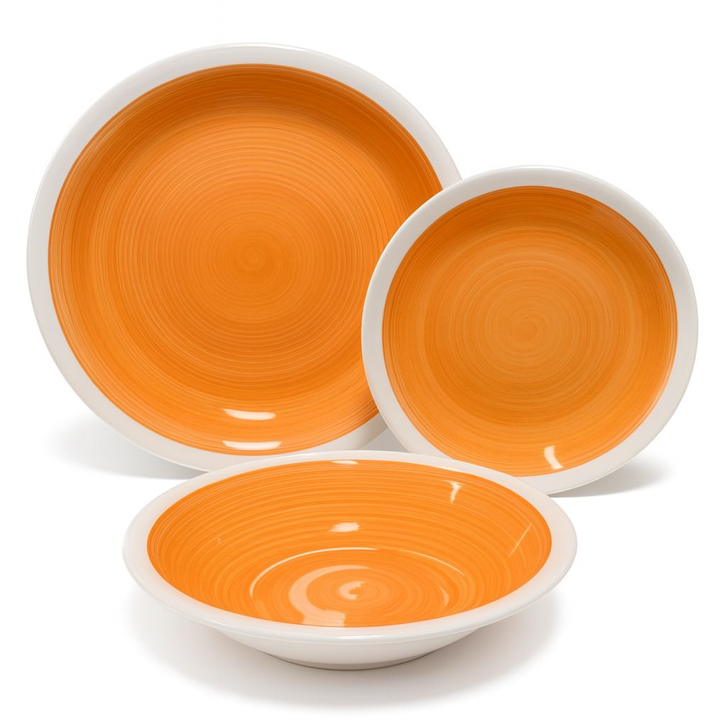 Set de plato y cuenco de ceramica variedad