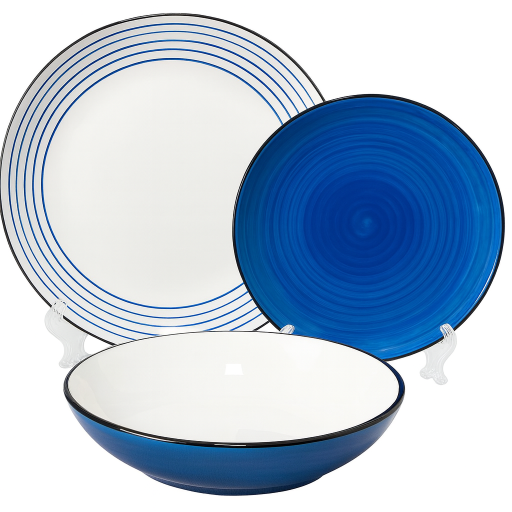 Set de plato y cuenco de ceramica variedad