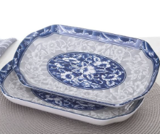 Platón rectangular de 12,5"