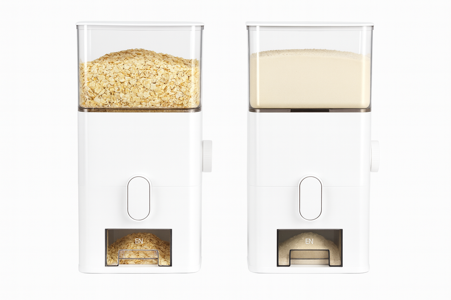 Cubo Dispensador de Plástico para Harina