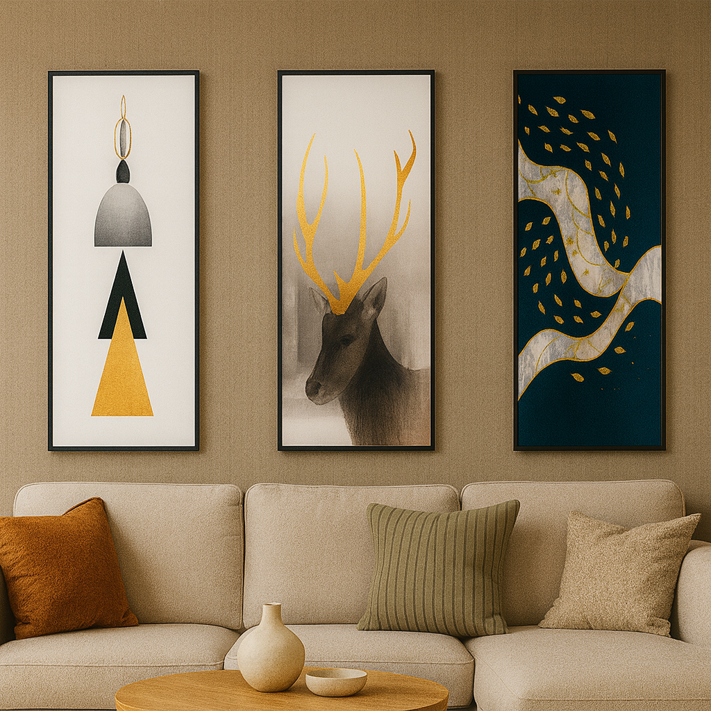 Cuadro decorativo modelo, diseño moderno para decoración de interiores