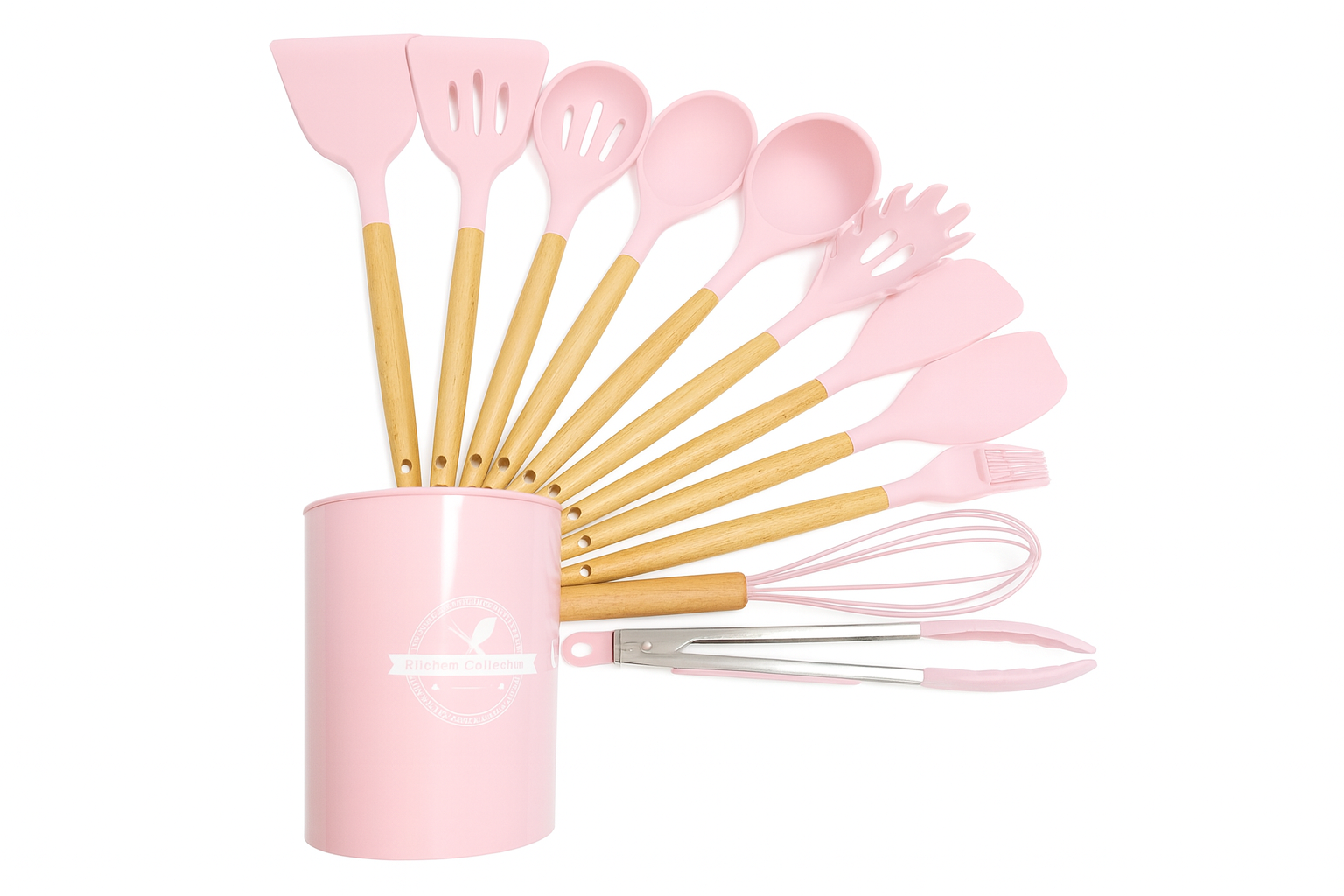 Juego de utensilios de cocina.