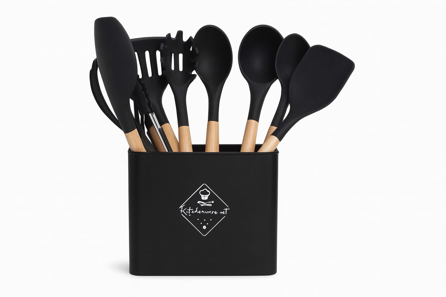 Juego de utensilios de cocina.