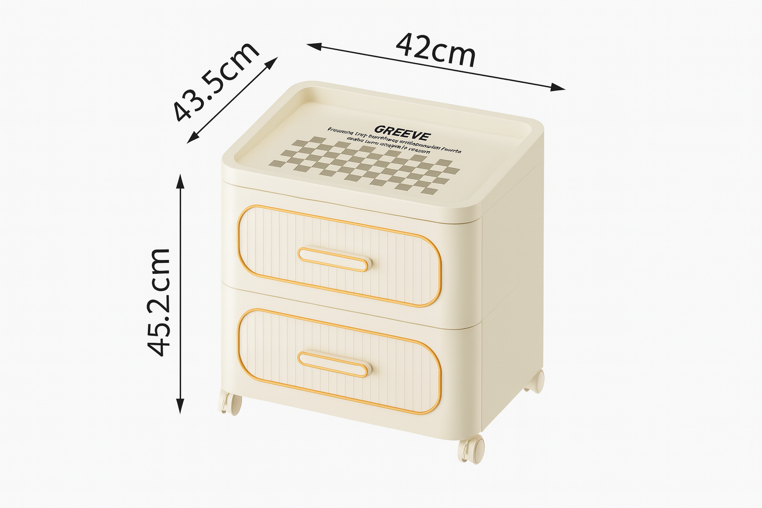 Mesita de noche de plástico