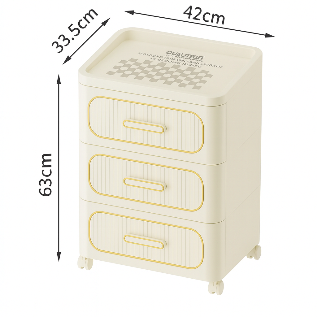 Mesita de noche de plástico