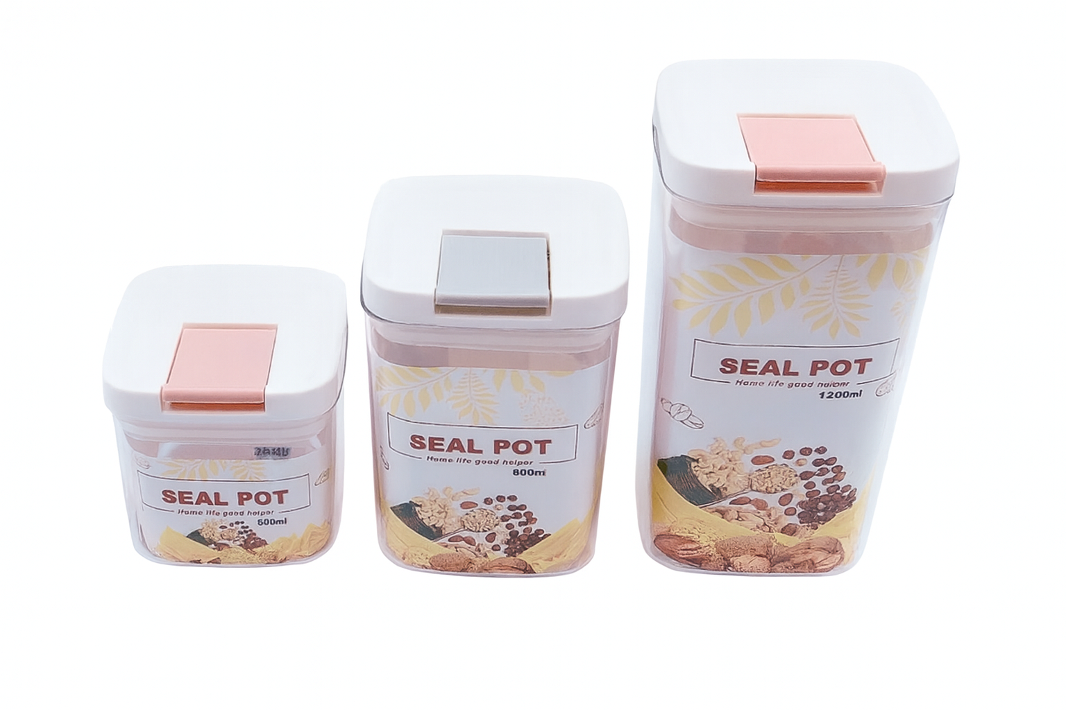 Frasco plástico con tapa hermética | 1200ml