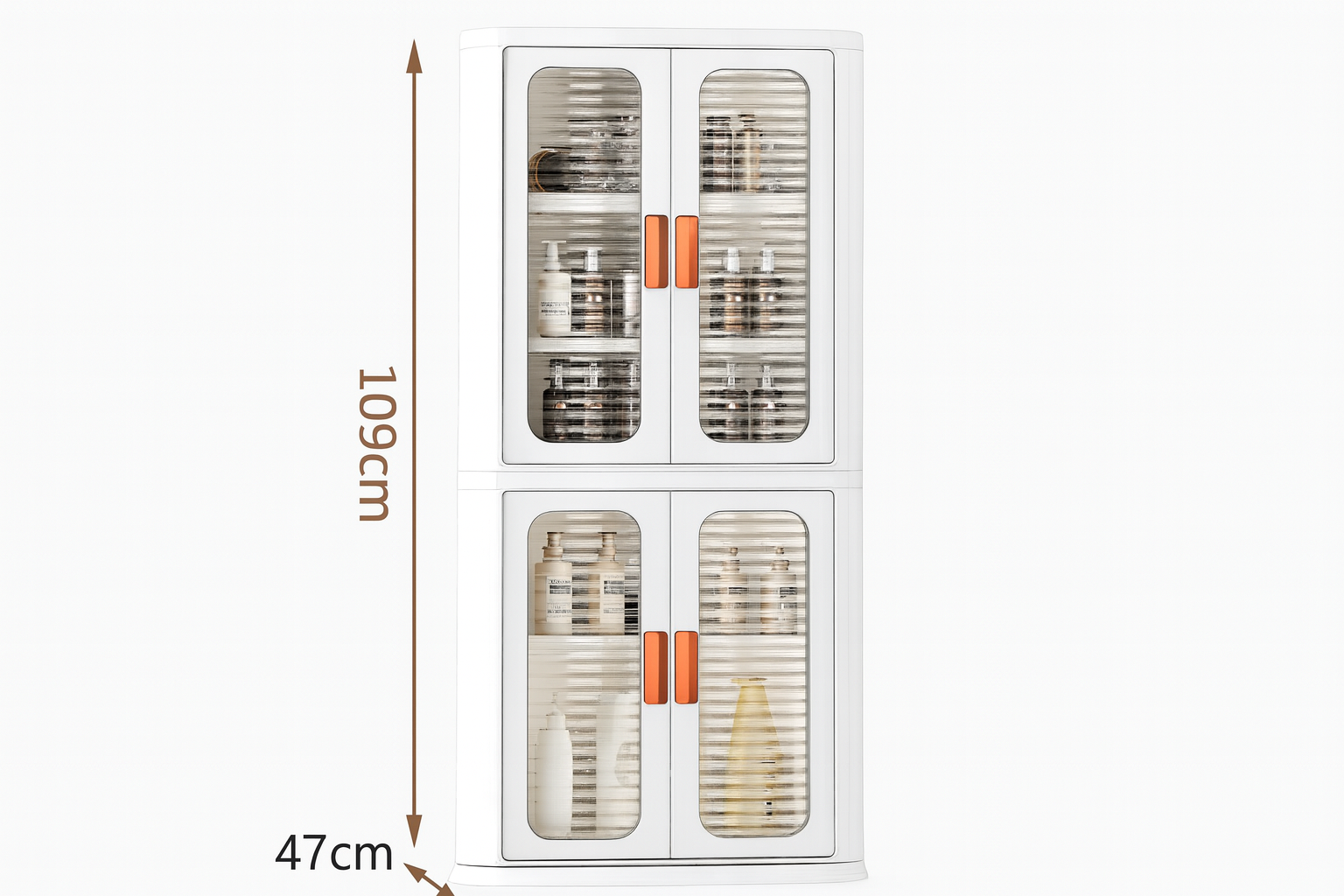 Estantería plástica de 2 niveles.