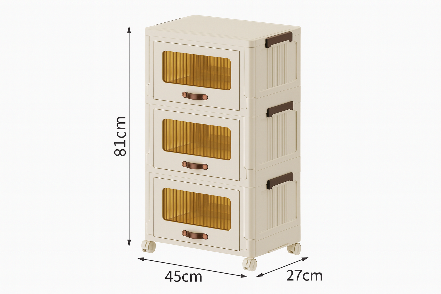 Gabinete de plástico para almacenamiento.