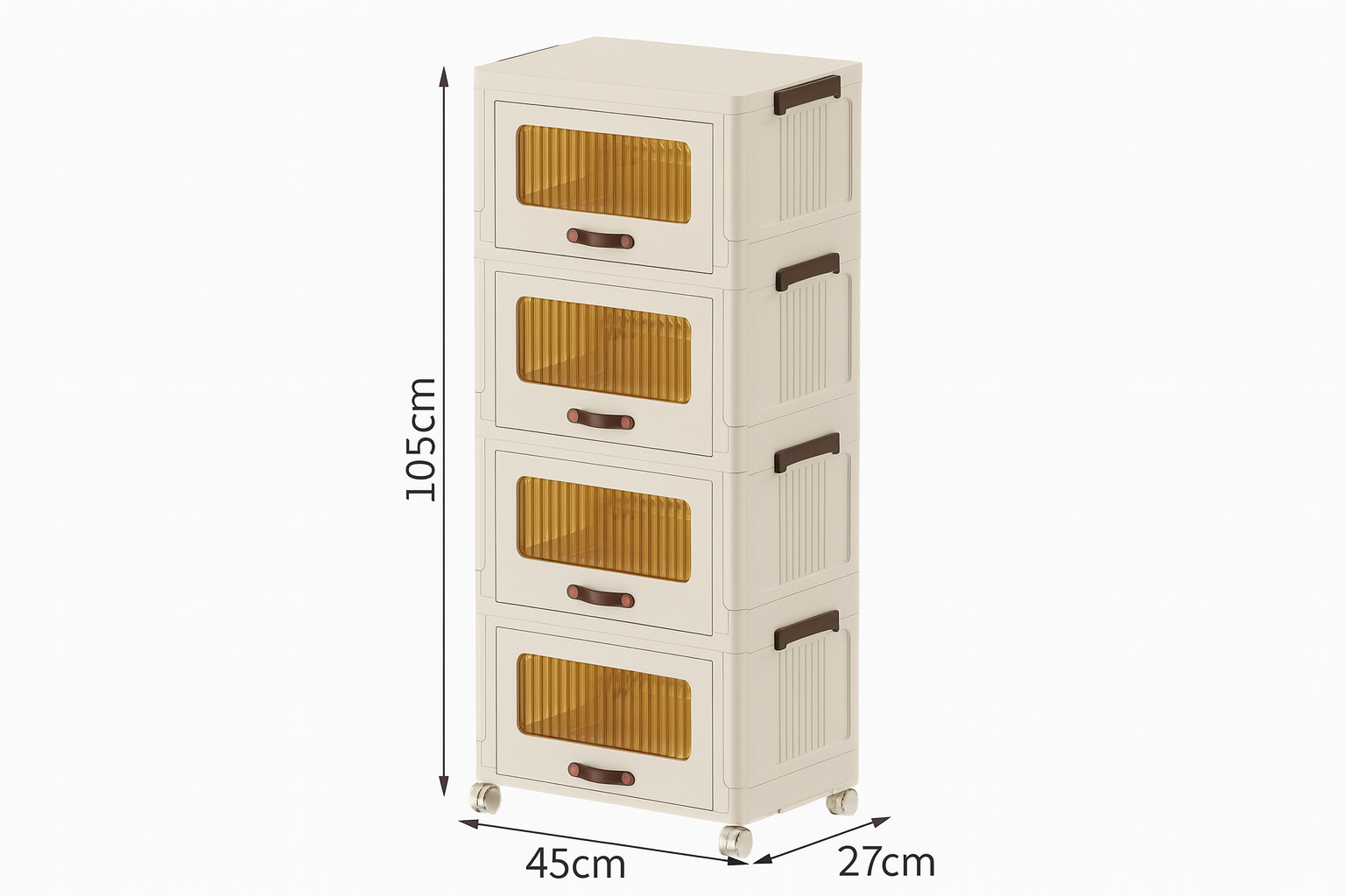 Gabinete de plástico para almacenamiento.