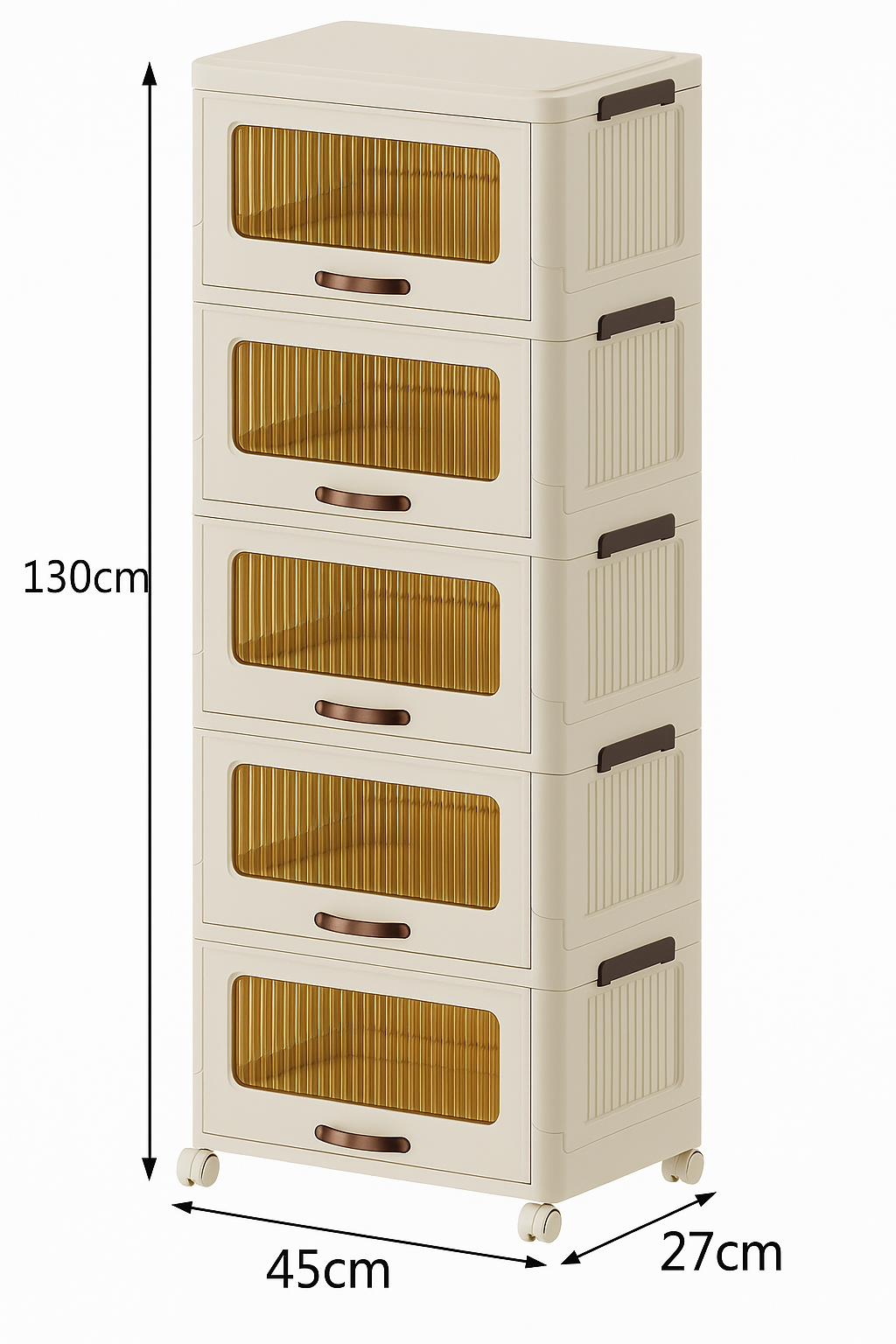 Gabinete de plástico para almacenamiento.