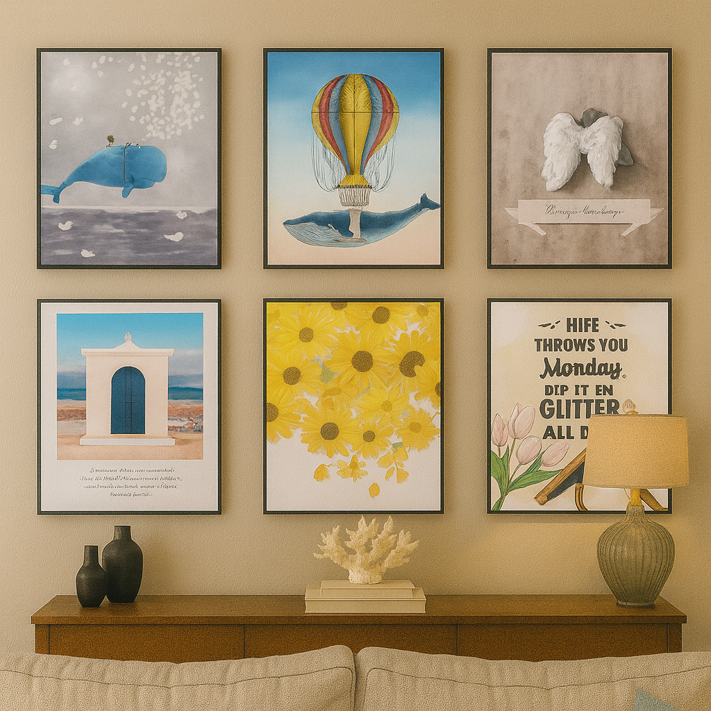 Cuadro decorativo para sala, tamaño 29×39 cm, elegante, moderno y versátil