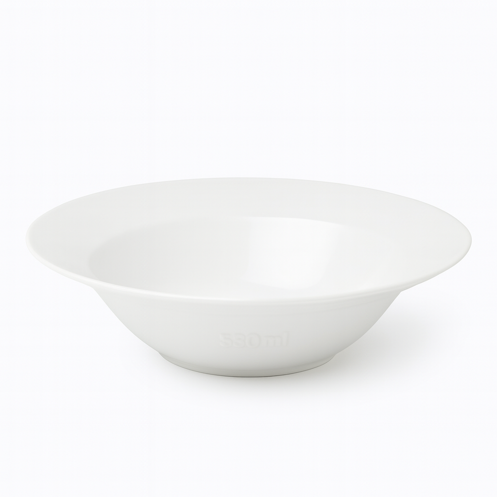 10" Tazón cónico blanco