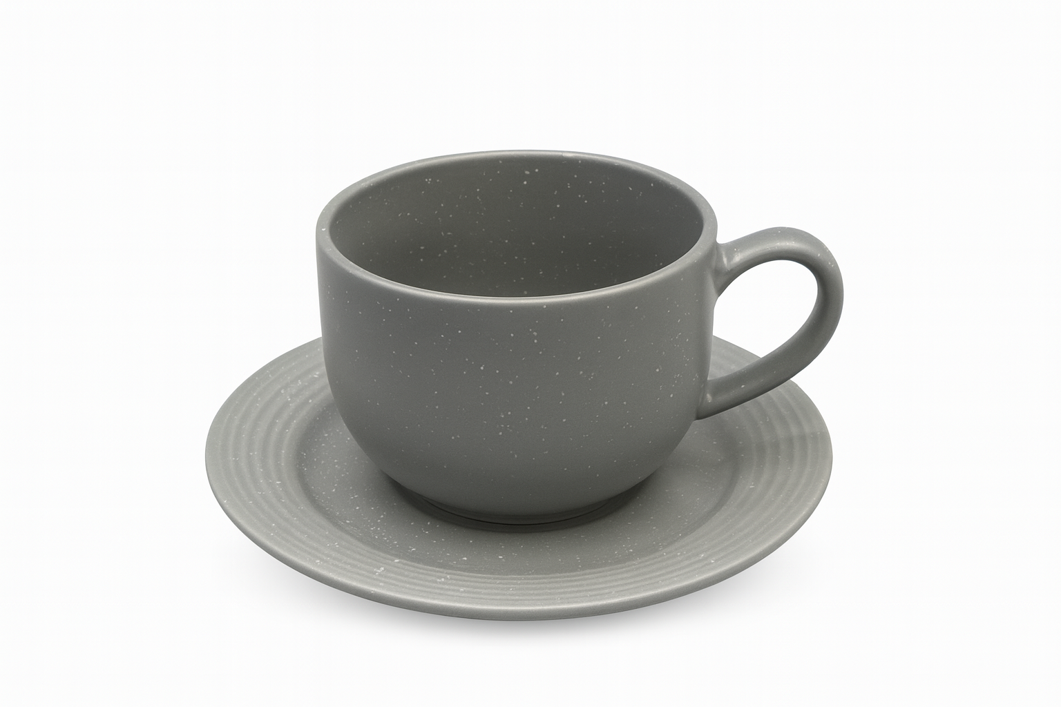 Juego de tazas y platillos de porcelana | 220 ml – 6 piezas