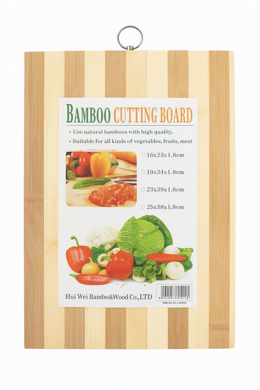 Tabla para picar de bambú 20*30*1.4