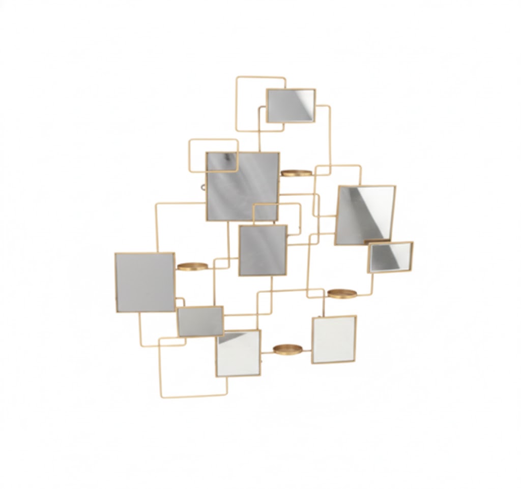 ADORNO METÁLICO PARA DECORACIÓN DE PARED  – Vertical, Moderno y Súper Resistente