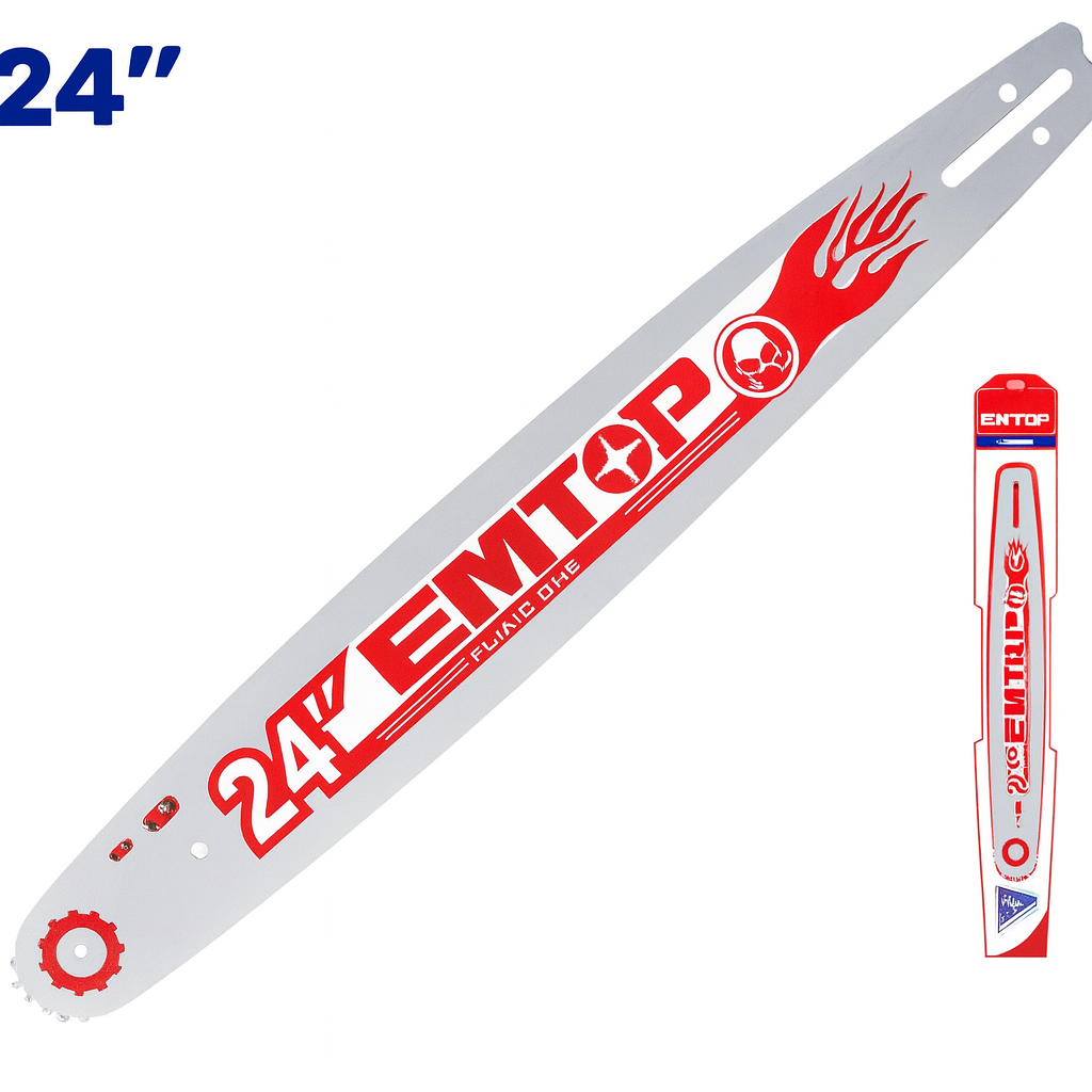 Espada para motosierra EMTOP 24" (600 mm) compatible con modelo EGCS24621 de gasolina