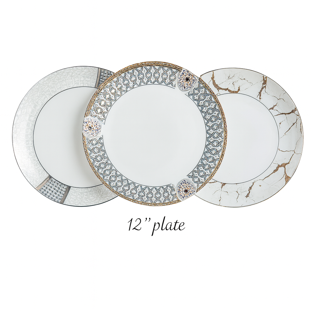 Plato con estampado de 12"