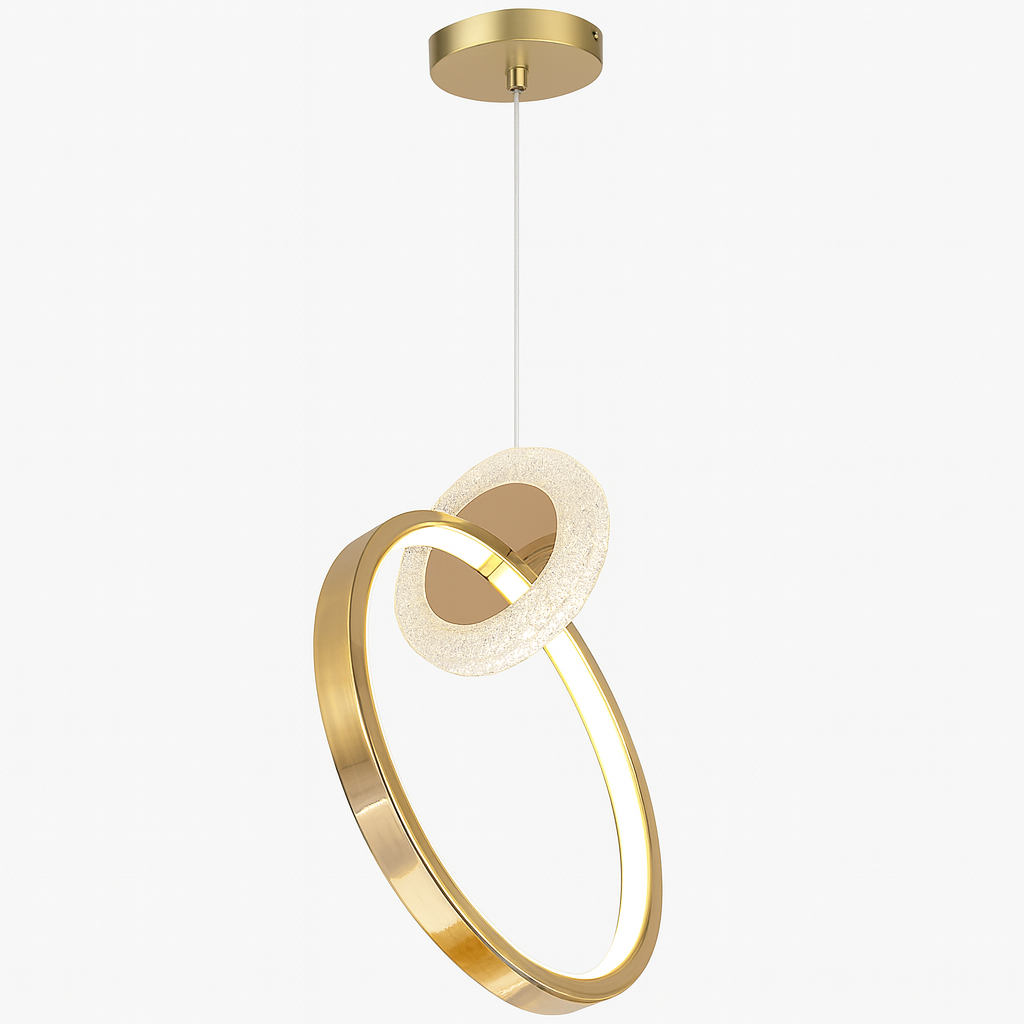 Lámpara Decorativa de Techo– Color Dorado