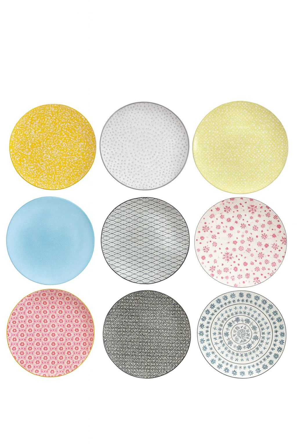 10.5" Plato con estampado