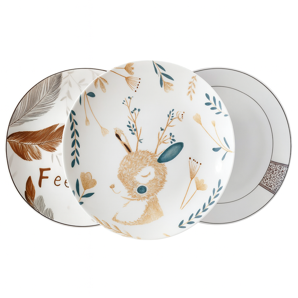 Plato con estampado de 8"