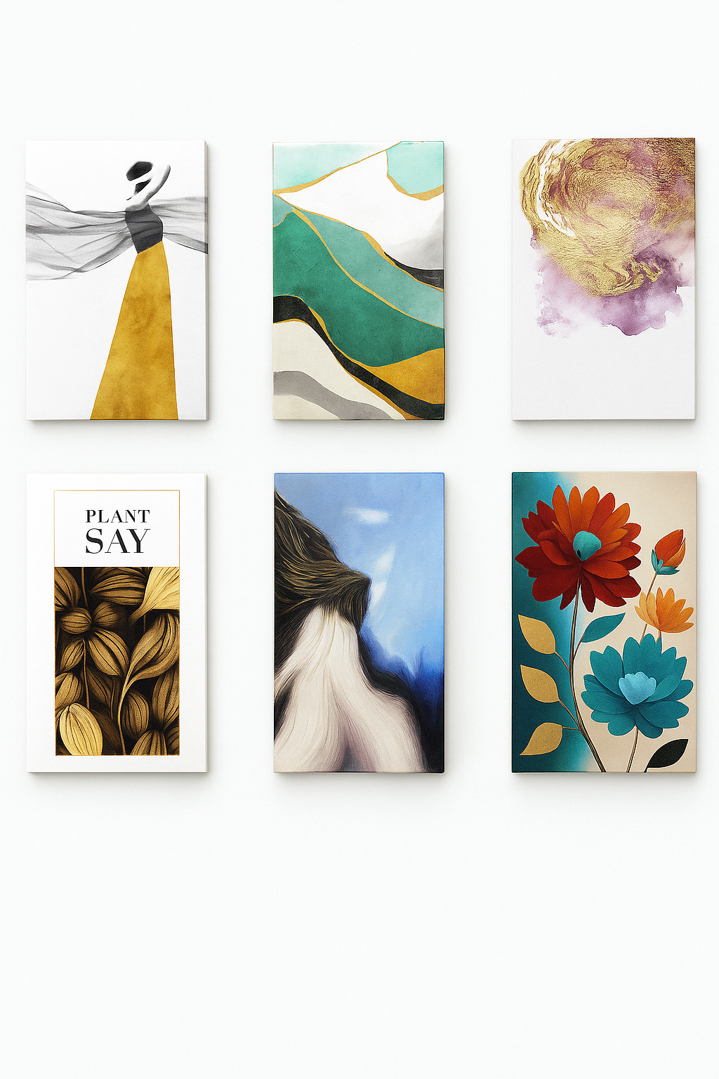 Cuadro decorativo modelo 20×30 cm, diseño moderno para decoración de interiores