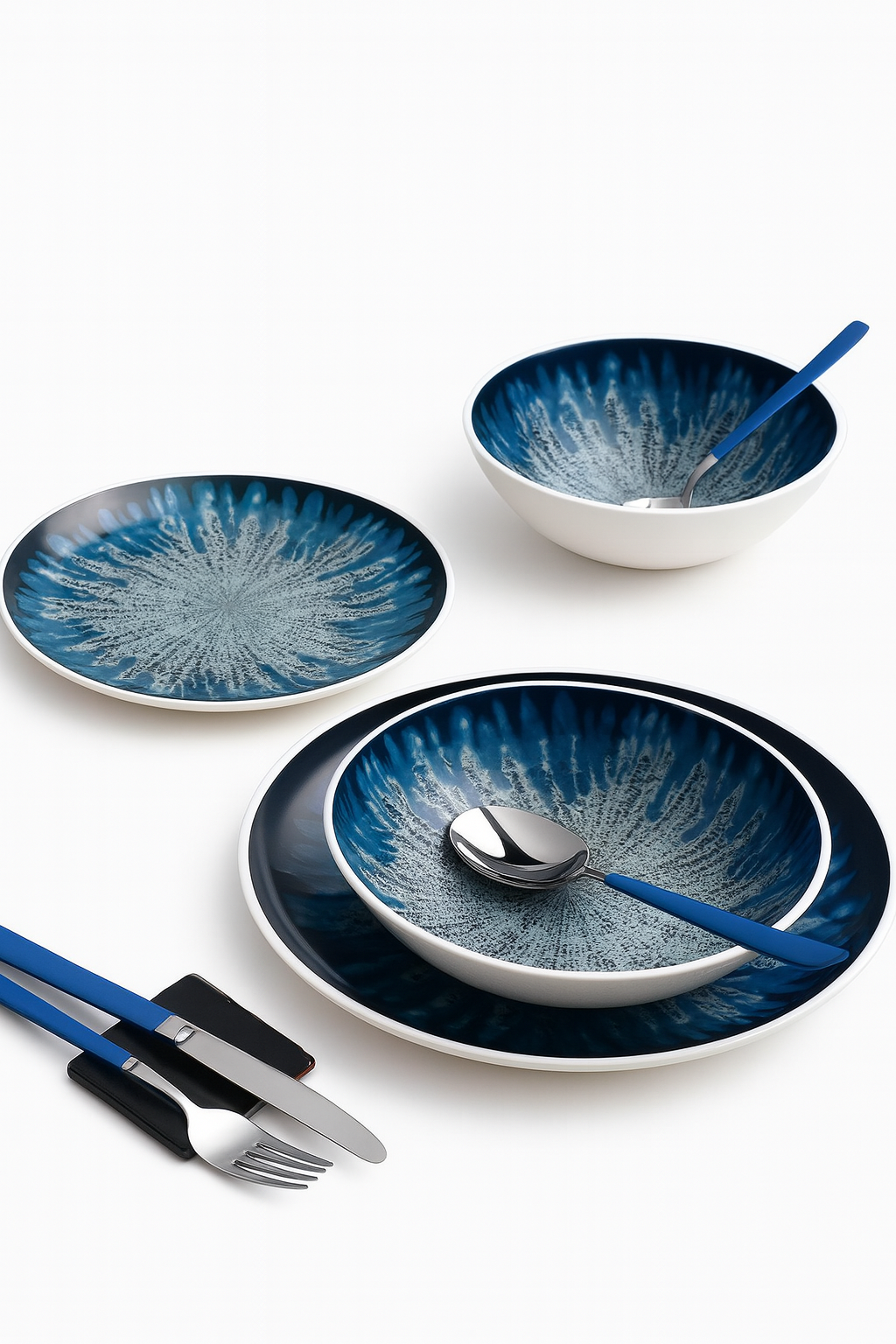 Juego de platos ceramica de 24 piezas.