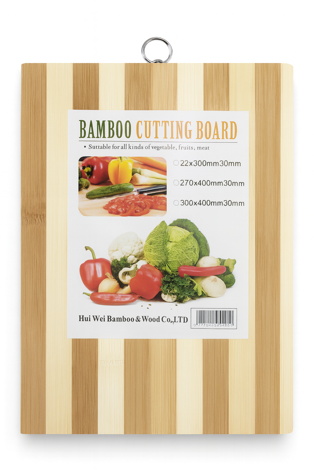 Tabla para picar de bambú 24*34*1.4