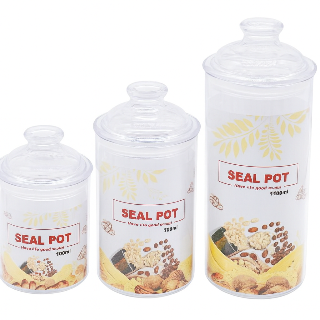 Frasco plástico con tapa hermética