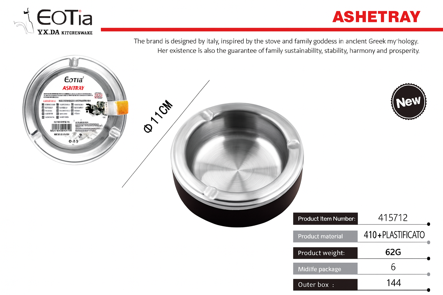 Cenicero Metálico – Resistente, Elegante y Fácil de Limpiar