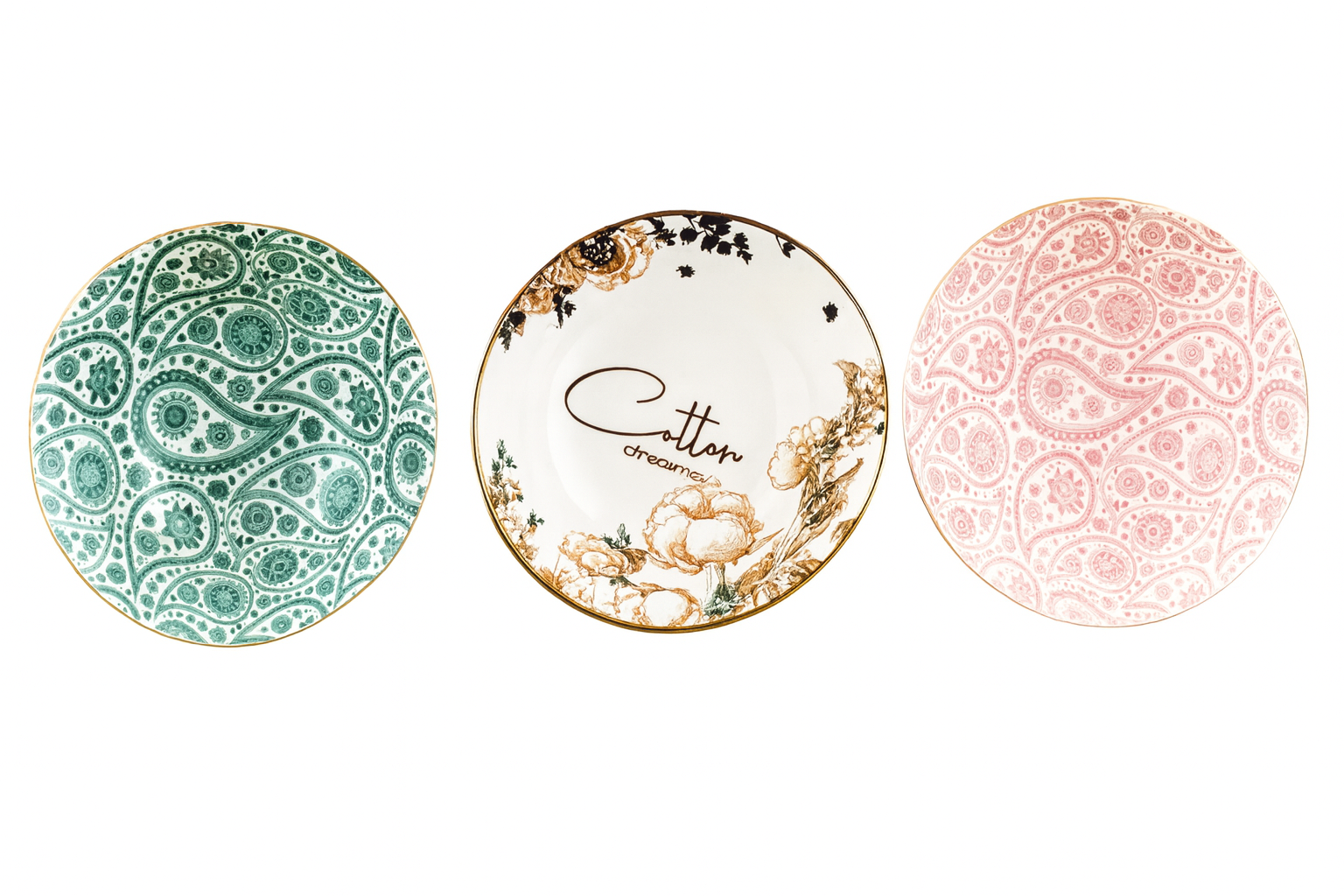 7" Tazón cónico con estampado