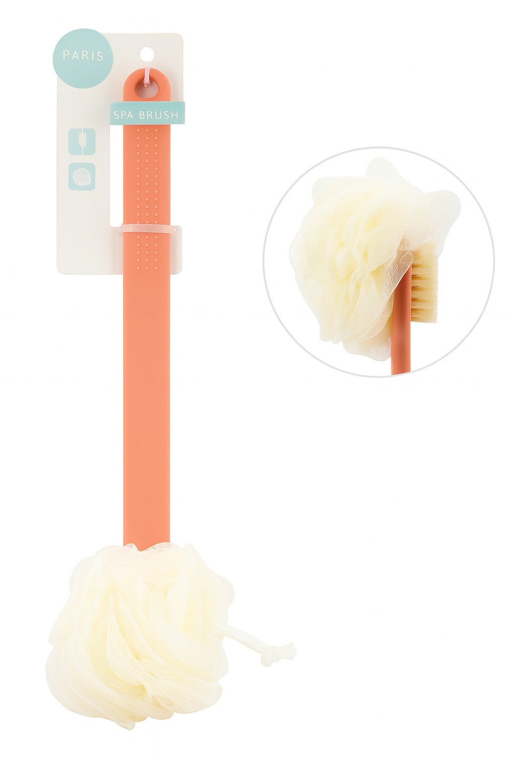 Cepillo de ducha para espalda con mango