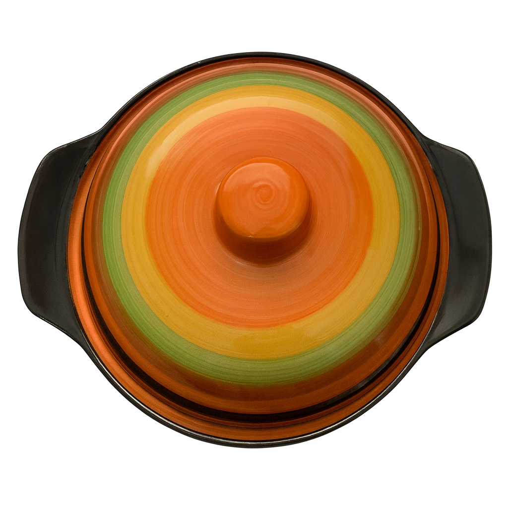 Cuenco de cerámica con tapa