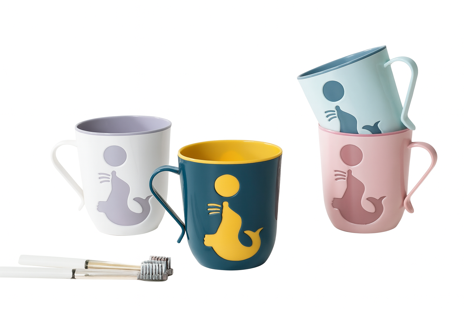 Taza plastica para cepillo de dientes