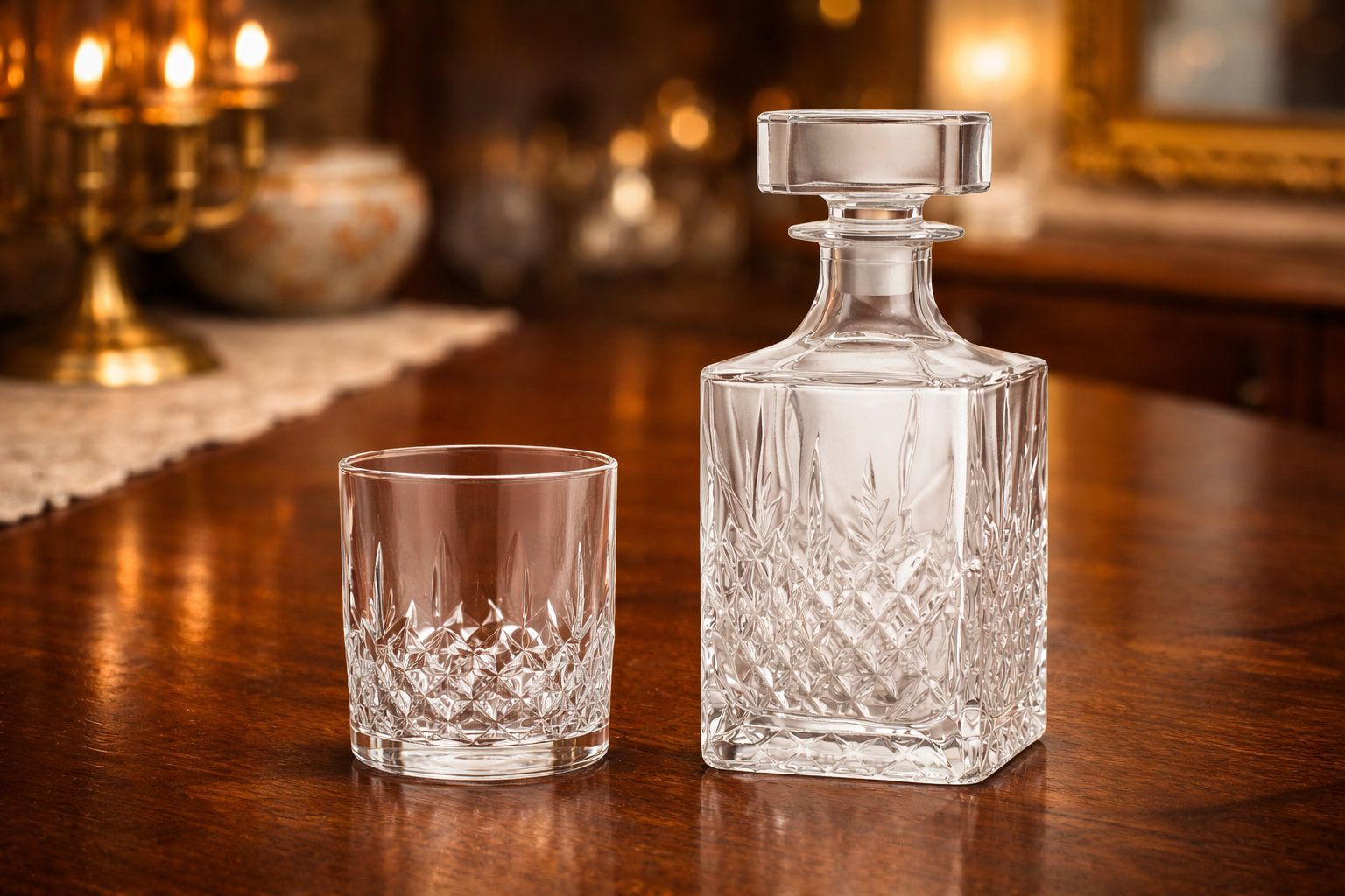 Set botella vino de Whisky