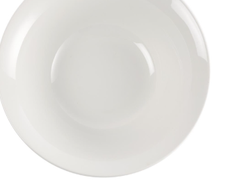 10" Tazón cónico blanco