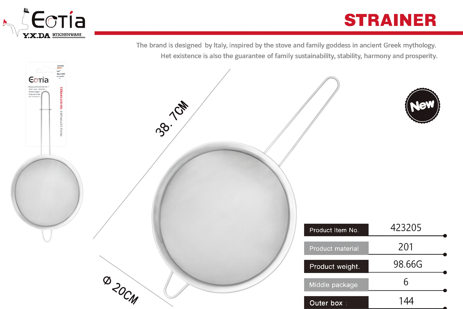 Colador Metálico con Mango – Resistente, Práctico y Versátil