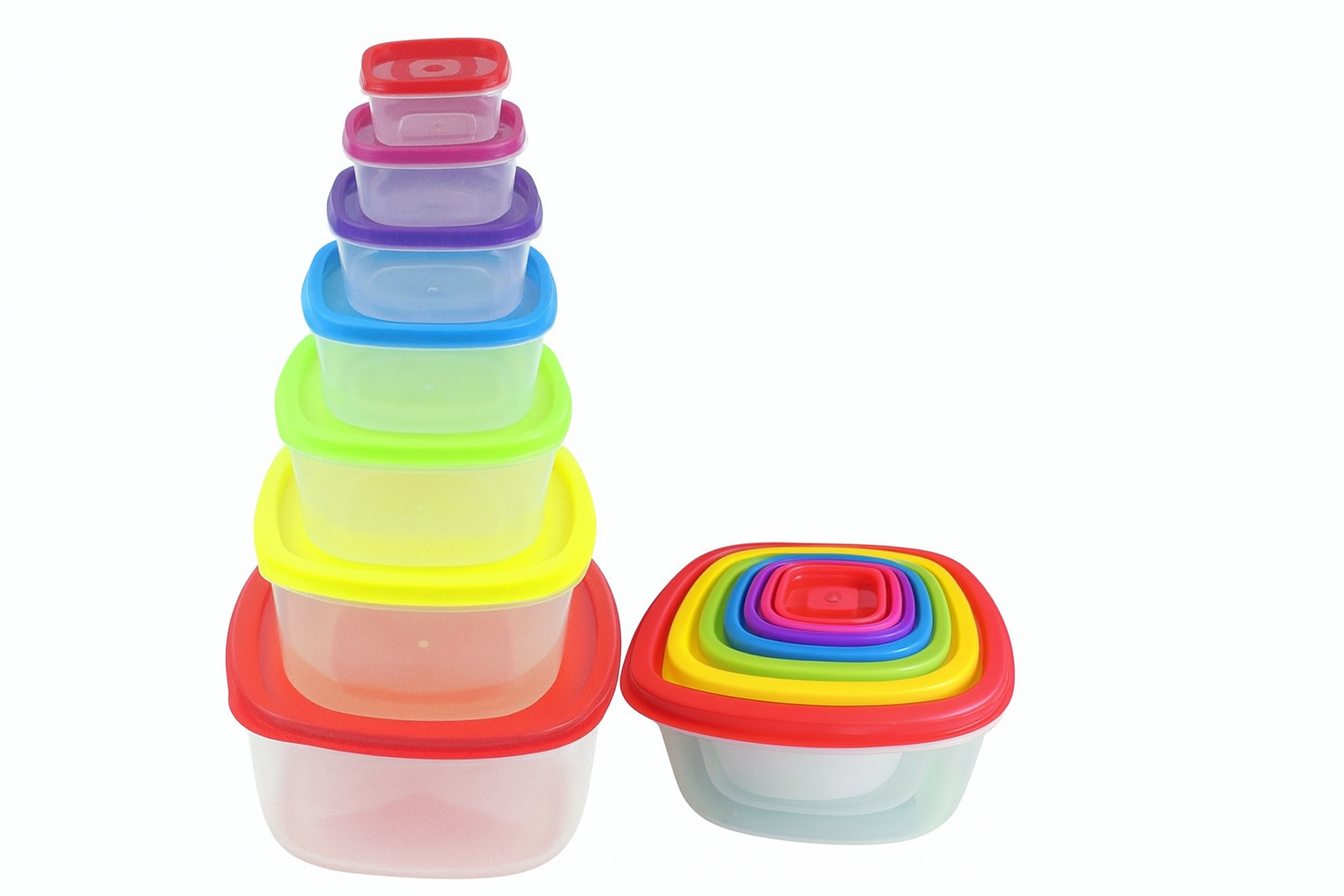 Set de 7 tapones plásticos para conservar alimentos | Diferentes tamaños
