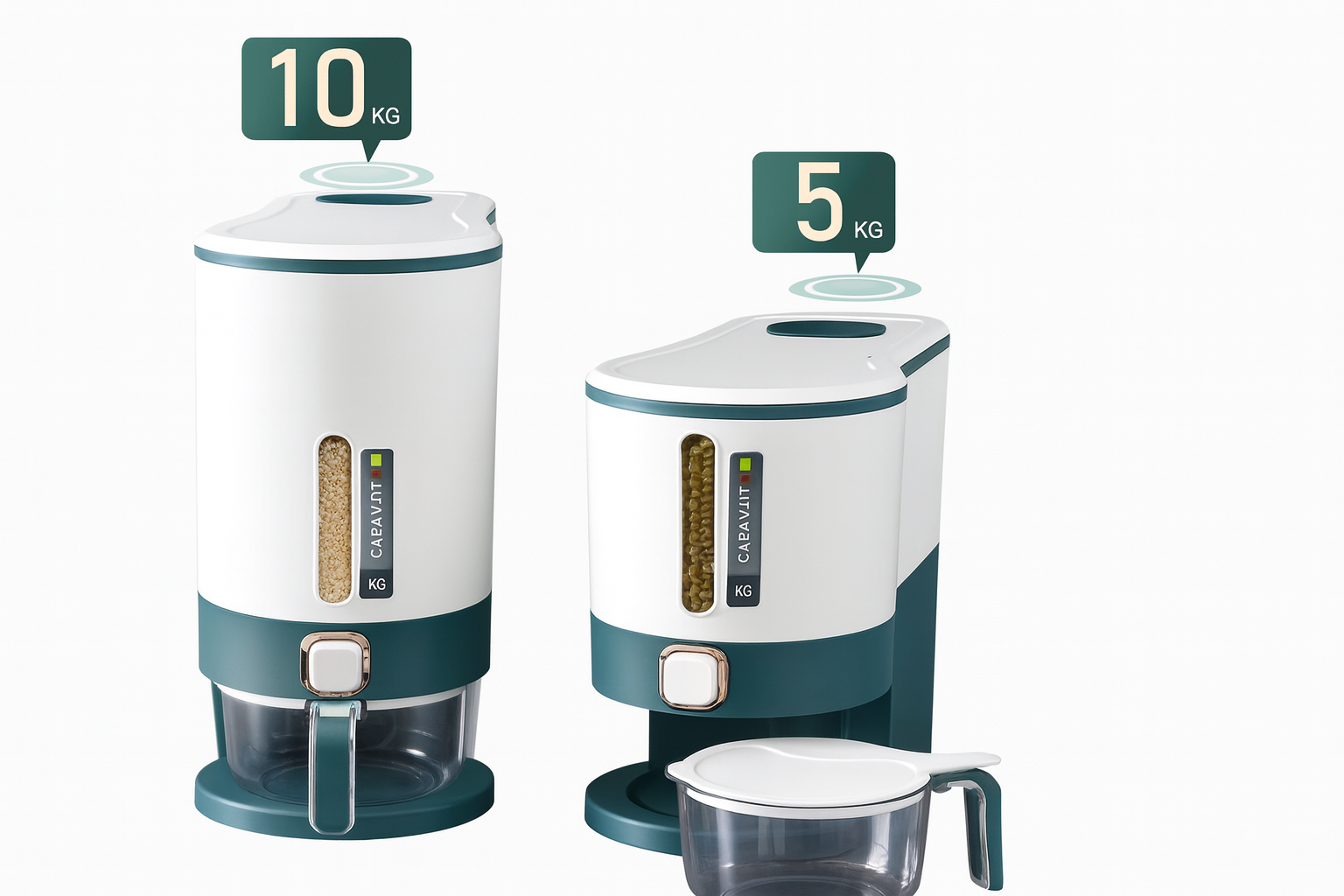 Dispensador de Plástico para Arroz – (35×18×41.6 cm)