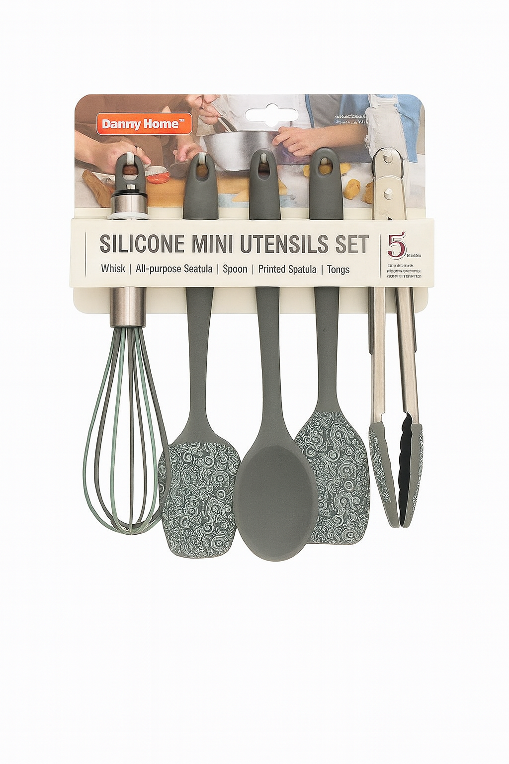 Juego de utensilios de cocina.