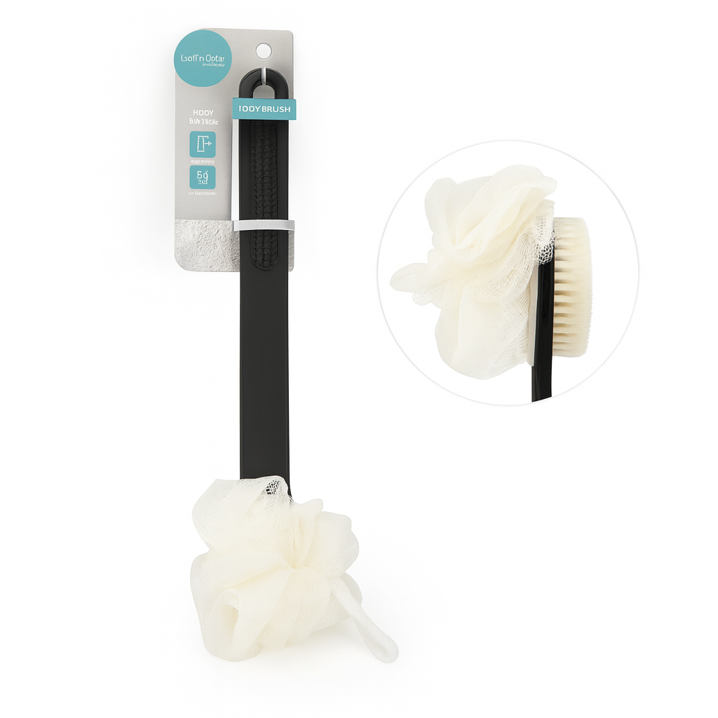 Cepillo de ducha para espalda con mango